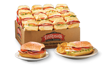 A catering box of hoagys