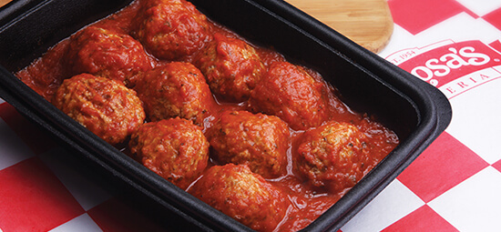 10 Meatballs in Family Recipe Pasta Sauce