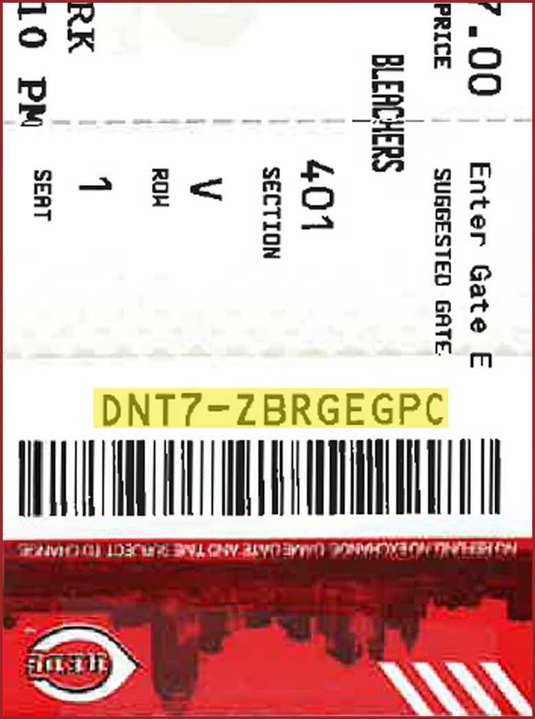 Ticket Code