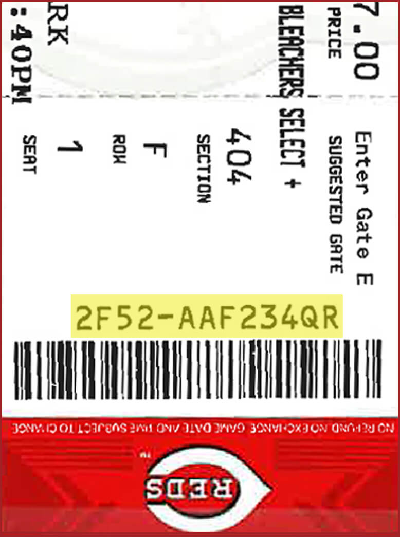 Ticket Code