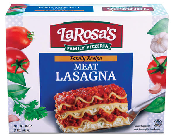Box of LaRosa’s 16 oz. Lasagna