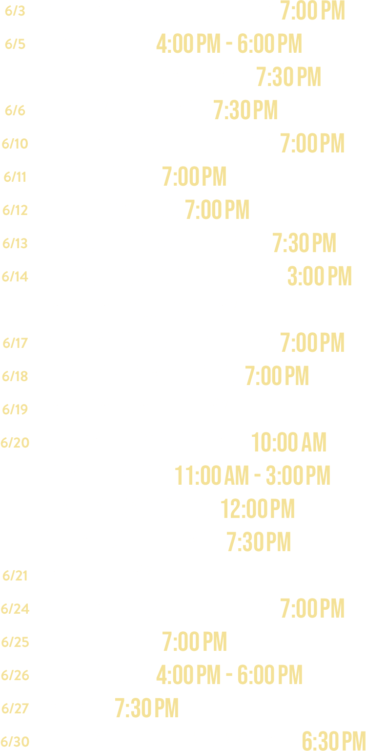 List of events